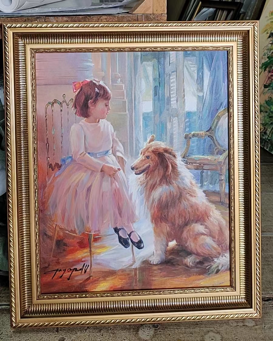(image for) RAZOUMOV CONSTANTIN oil painting framed canvas for living room, oil painting framed on canvas